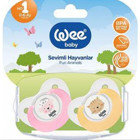 Wee Baby Sevimli Hayvanlar No:1 0-6 Ay 2'Li Pembe - Turuncu Emzik