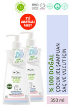Incia Organik Lavantalı Bebek Şampuanı 2x350 ml