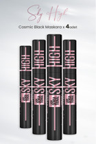 Maybelline New York Sky High Hacim Veren Cosmic Black Maskara 4 Adet