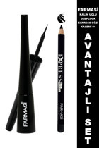 Farmasi No:01 Mat Siyah Kalın Uçlu Kalem Eyeliner