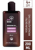 Dr.Bee Hindistan Cevizi Yağı-Kakao Yağı 4 Faktör Vücut İçin Bronzlaştırıcı Yağ 200 ml