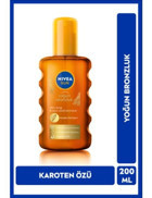 Nivea Sun Yoğun Bronzluk 6 Faktör Vücut İçin Bronzlaştırıcı Yağ 200 ml