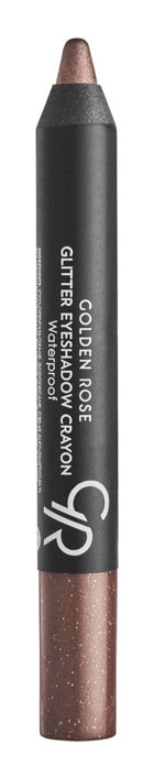 Golden Rose Crayon 54 Kalem Glitter Tekli Far Kahverengi