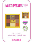 Callista Beauty Multi Palette No:103 Toz Işıltılı Far Paleti Kahverengi