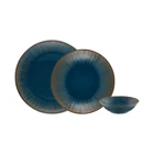 İstanbul Porselen Mahruz 18 Parça 6 Kişilik Stoneware Yuvarlak Yemek Takımı