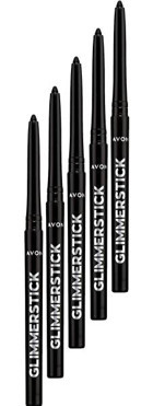 Avon Asansörlü Metalik Blackest Black Göz Kalemi 5 Adet