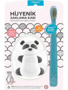 Flipper Yumuşak U Manuel Çocuk Diş Fırçası Mavi + Hijyenik Saklama Kabı