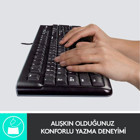 Logitech MK120 Siyah Kablolu Klavye Mouse Seti