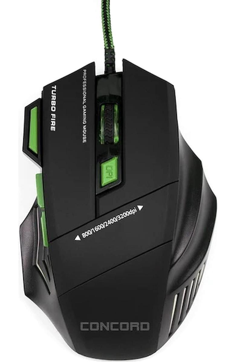 Concord A9S Kablolu Siyah Optik Gaming Mouse