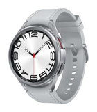 Samsung Galaxy Watch 6 Classic 46.5 mm Silikon Kordon Yuvarlak Tansiyon Ölçen Unisex Akıllı Saat Gümüş