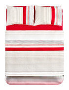 Nautica Home Olympus Stripe Çift Kişilik Nevresim Takımı Red