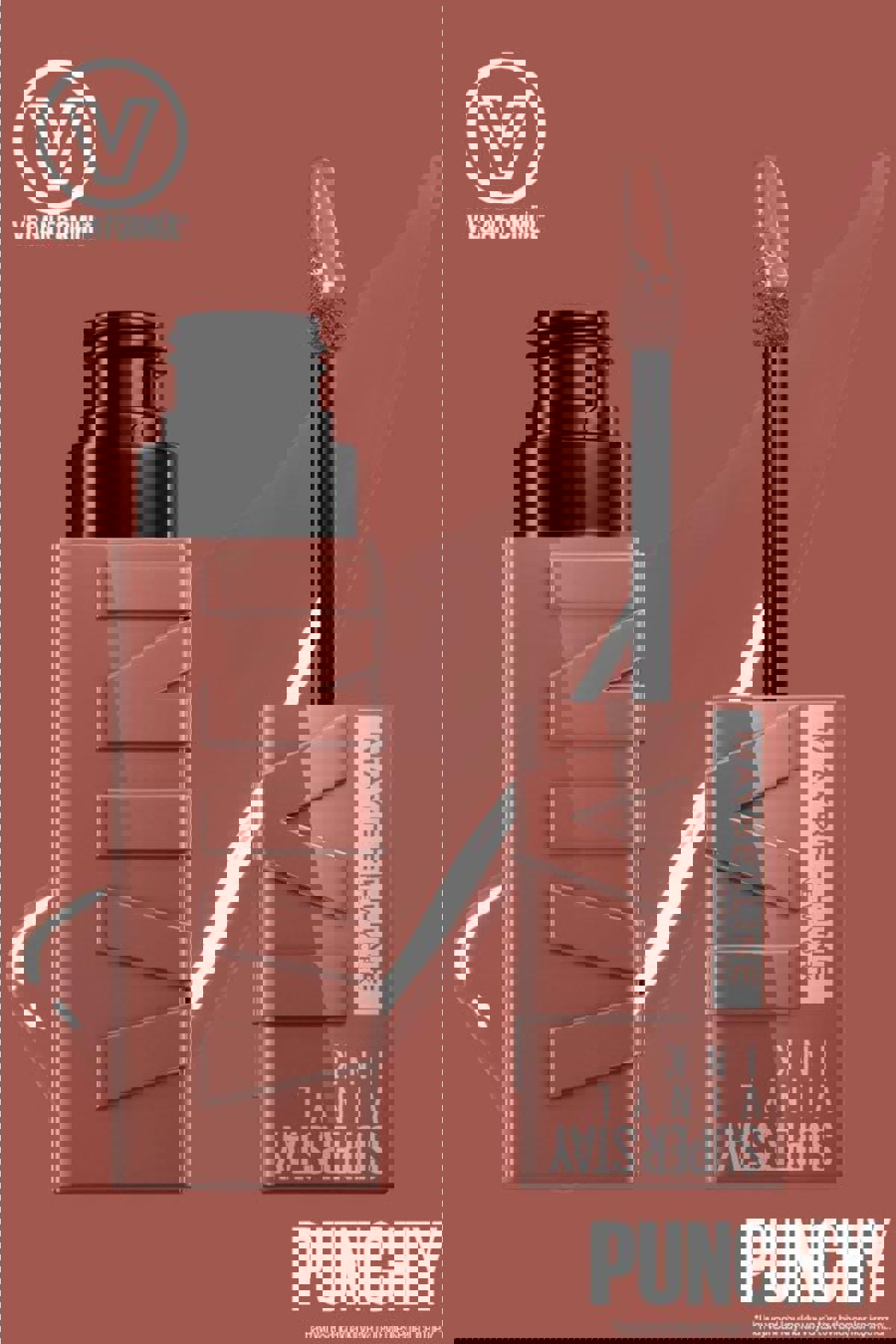 Maybelline New York 120 Punchy Kalıcı Parlak Likit Fırçalı Ruj