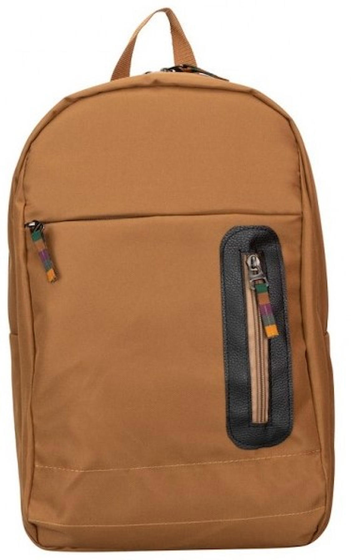 Plm Castelo 15.6 inç Kumaş Su Geçirmez Laptop Sırt Çantası Taba