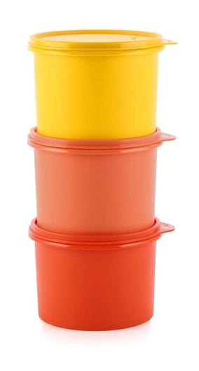 Tupperware 6 Parça Yuvarlak Plastik Saklama Kabı 1.1 lt