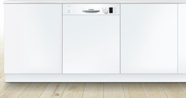 Bosch SMI25DW00T 5 Programlı F Enerji Sınıfı 13 Kişilik Wifili Çekmeceli Beyaz Ankastre Bulaşık Makinesi
