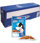 Felix Pouch Sardalya-Somonlu Yetişkin Kuru Kedi Maması 20x100 gr