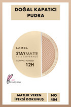 Lamel Stay Matte 12H 404 Kalıcı Mat Kompakt Pudra