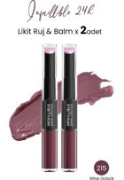 L'Oréal Paris 215 Wine Oclock Infaillible 24H Likit Ruj & Balm 2'li