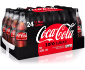 Coca Cola Zero Sugar Cam Kola 200 ml 24 Adet