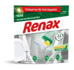 Renax Hepsi 1 Arada Tablet Bulaşık Makinesi Deterjanı 22 Adet