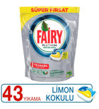 Fairy Platinum Limonlu Tablet Bulaşık Makinesi Deterjanı 43 Adet