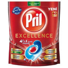 Pril Excellence 4'ü 1 Arada Tablet Bulaşık Makinesi Deterjanı 40 Adet