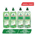 Frosch Yeşil Limonlu Sıvı Bulaşık Deterjanı 4x750 ml
