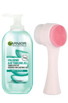 Garnier Hyaluronik AloeVera Yüz Temizleme Jeli 200 ml + Cilt Temizleme Fırçası
