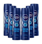Nivea Fresh Active Pudrasız Ter Önleyici Sprey Erkek Deodorant 6x150 ml