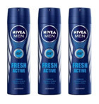 Nivea Fresh Active Ter Önleyici Sprey Erkek Deodorant 3x150 ml