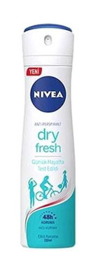 Nivea Deo Women Dryfresh Pudrasız Ter Önleyici Antiperspirant Sprey Kadın Deodorant 150 ml