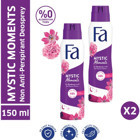 Fa Mystic Moments Pudrasız Ter Önleyici Antiperspirant sprey Kadın Deodorant 2x150 ml