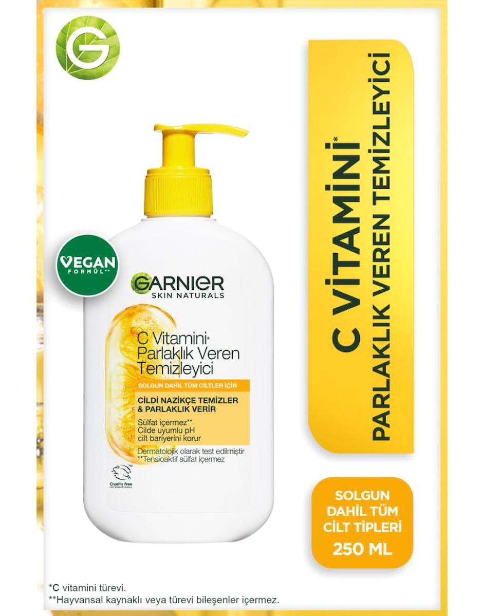 Garnier C Vitamini Parlaklık Veren Tüm Ciltler İçin Yüz Temizleme Jeli 250 ml