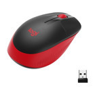 Logitech M191 Yatay Kablosuz Kırmızı Optik Mouse