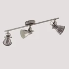 Eglo Seras 3 W Ledli GU10 Duy Kare Sıvaüstü Spot 3 Adet Gümüş