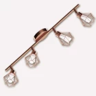 Eglo Zapata 2.5 W Ledli Yuvarlak Sıvaüstü Spot 4 Adet Bakır