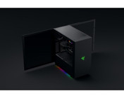 Razer Tomahawk A1 RGB Sıvı Soğutmalı 3 Fanlı Siyah Dikey Kullanım Mid Tower Oyuncu Bilgisayar Kasası