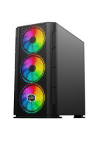 Zeiron GameDesk Z32 RGB Mesh 8 Fanlı Siyah Dikey Kullanım Mid Tower Toplanmış Bilgisayar Kasası