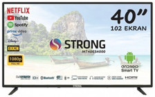 Strong MT40ES4000 40 inç FULL HD 100 Ekran Çerçevesiz Flat Uydu Alıcılı Smart Led Android Televizyon