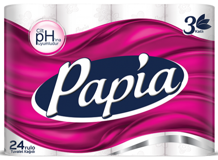Papia 3 Katlı 24'lü Rulo Tuvalet Kağıdı