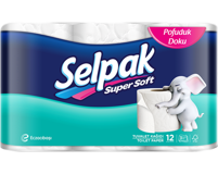 Selpak 3 Katlı 12'li Rulo Tuvalet Kağıdı