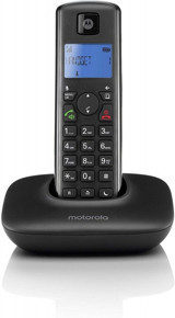Motorola T401+ 50 Kayıt 1 Ahize Telsiz Telefon Siyah