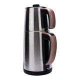 Karaca Dem Keyfi Çelik Demlikli 1650 W Çelik Gövdeli Rose Gold Retro Çay Makinesi