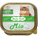 Mio Adult Kuzu Etli Ezme Yetişkin Yaş Kedi Maması 100 gr