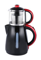 Karaca 1501 Cam Demlikli 1500 W Plastik Gövdeli Siyah Çay Makinesi