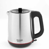 Homend Royaltea 1711H Çelik Demlikli 2000 W Çelik Gövdeli İnox Retro Çay Makinesi