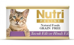 Nutri Feline Hindili Tavuklu Yetişkin Yaş Kedi Maması 85 gr