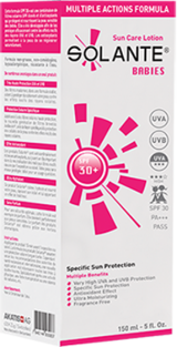 Solante Babies 30+ Faktör Yağsız Parfümsüz Bebek ve Çocuk Güneş Losyonu 150 ml