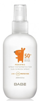 Babe Pediatric 50+ Faktör Yağlı Parfümsüz Bebek ve Çocuk Güneş Kremi 200 ml