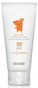 Babe Pediatric Lotion 50+ Faktör Yağlı Parfümsüz Bebek ve Çocuk Güneş Losyonu 100 ml